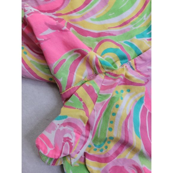 Lilly Pulitzer Buttercup Short All Nighter Women's 00 Scalloped Hem Flamingo 5" - Picture 5 of 11